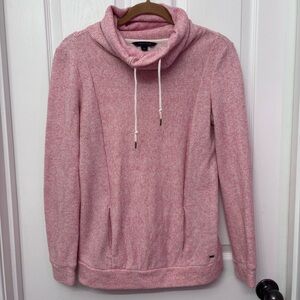 Pink Cowl Neck Hoodie | Tommy Hilfiger Size S